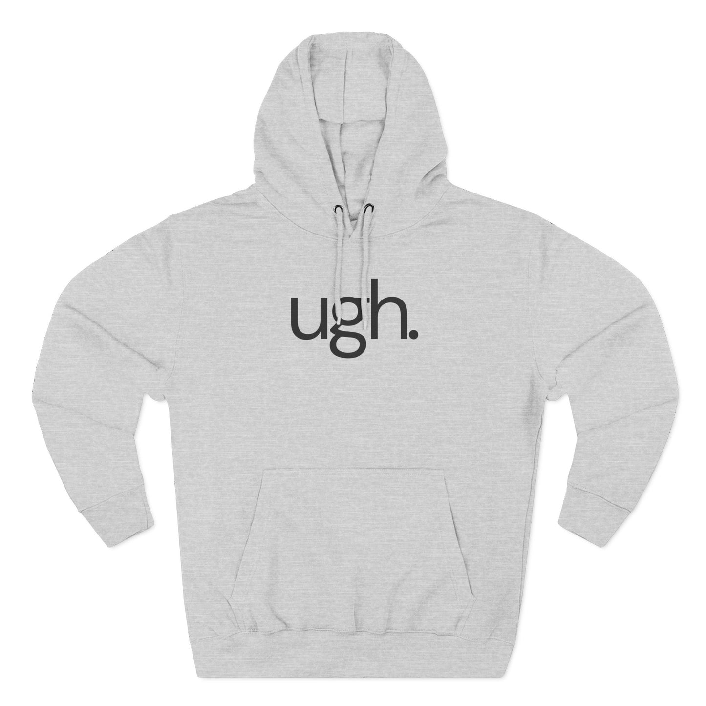 ugh. Minimalist Funny Hoodie