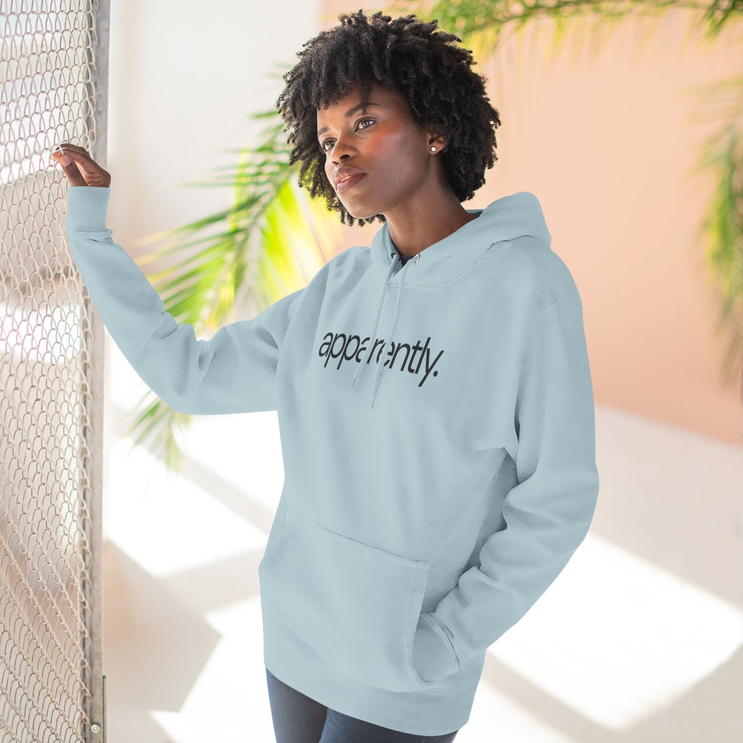apparently. Sarcastic Minimalist Hoodie