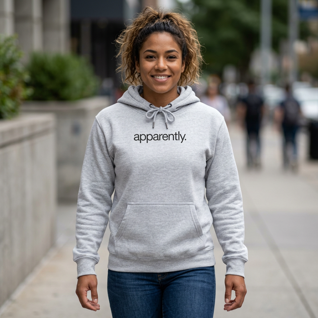 apparently. Sarcastic Minimalist Hoodie