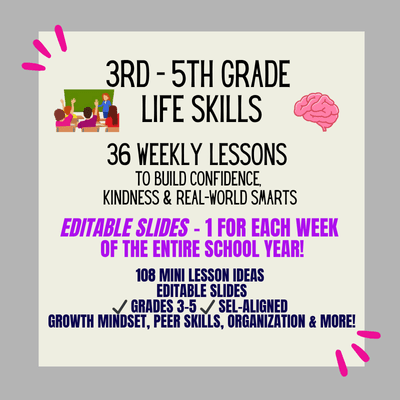 36 Life Skills for Kids (3rd–5th Grade) | Weekly Mini - Lesson Curriculum - Unfiltered Goods