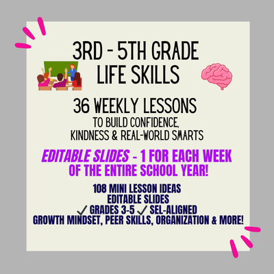 36 Life Skills for Kids (3rd–5th Grade) | Weekly Mini-Lesson Curriculum