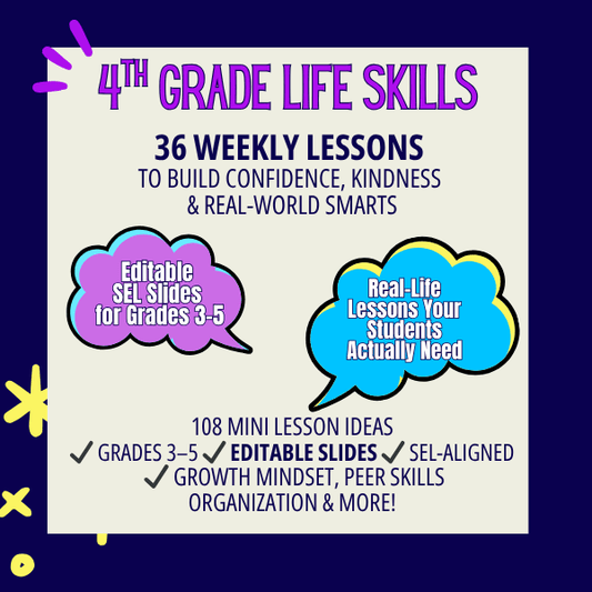 4th Grade Life Skills Curriculum | Weekly Real - World & SEL Lessons - Unfiltered Goods