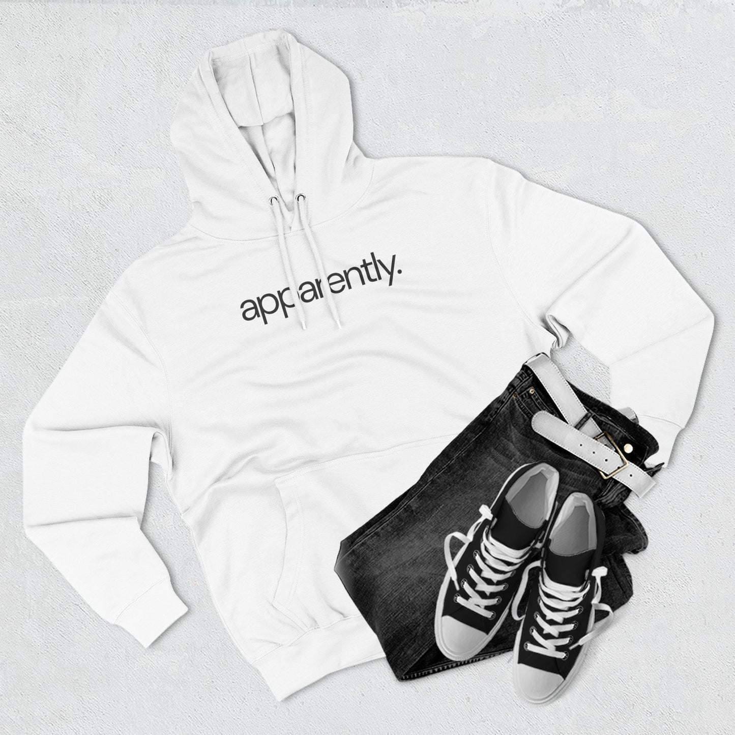 apparently. Sarcastic Minimalist Hoodie