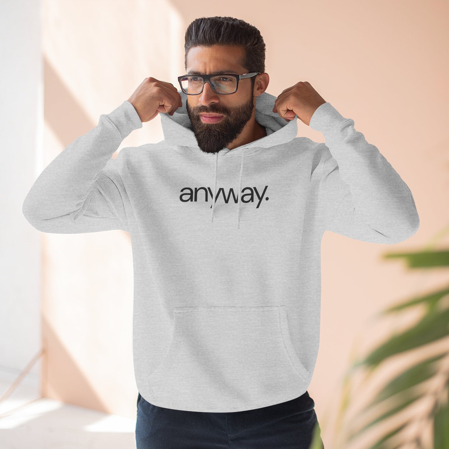 anyway. Minimalist Funny Hoodie