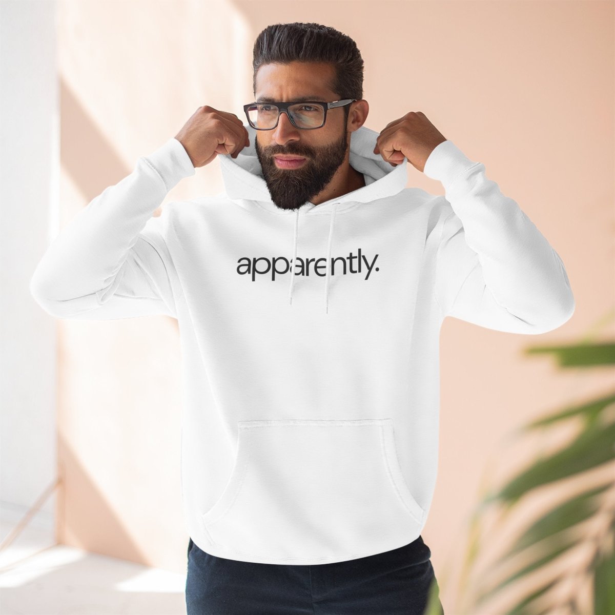 apparently. Sarcastic Minimalist Hoodie - Unfiltered Goods