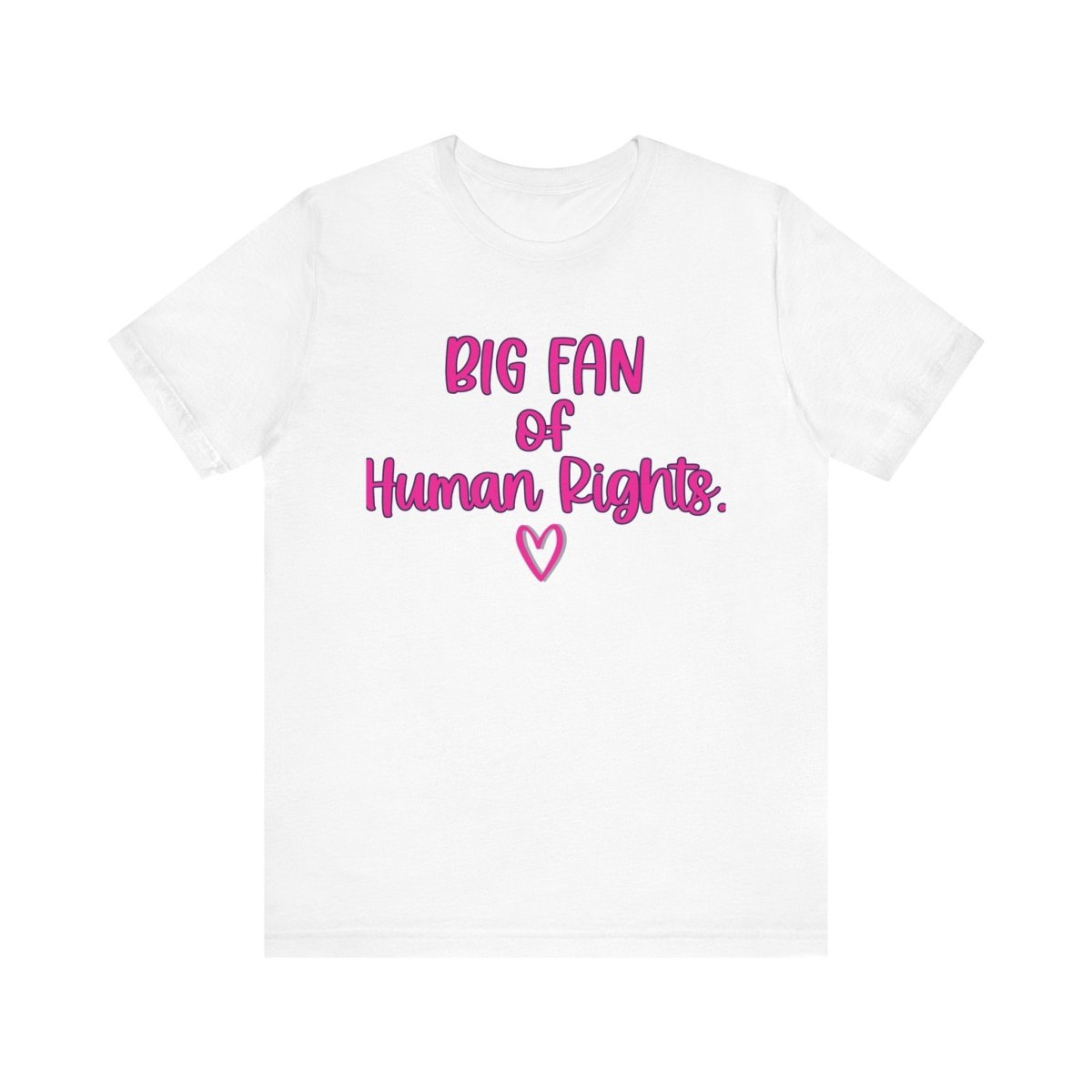 Big Fan of Human Rights Shirt | Equality Tee | Feminist Graphic T-Shirt - Unfiltered Goods