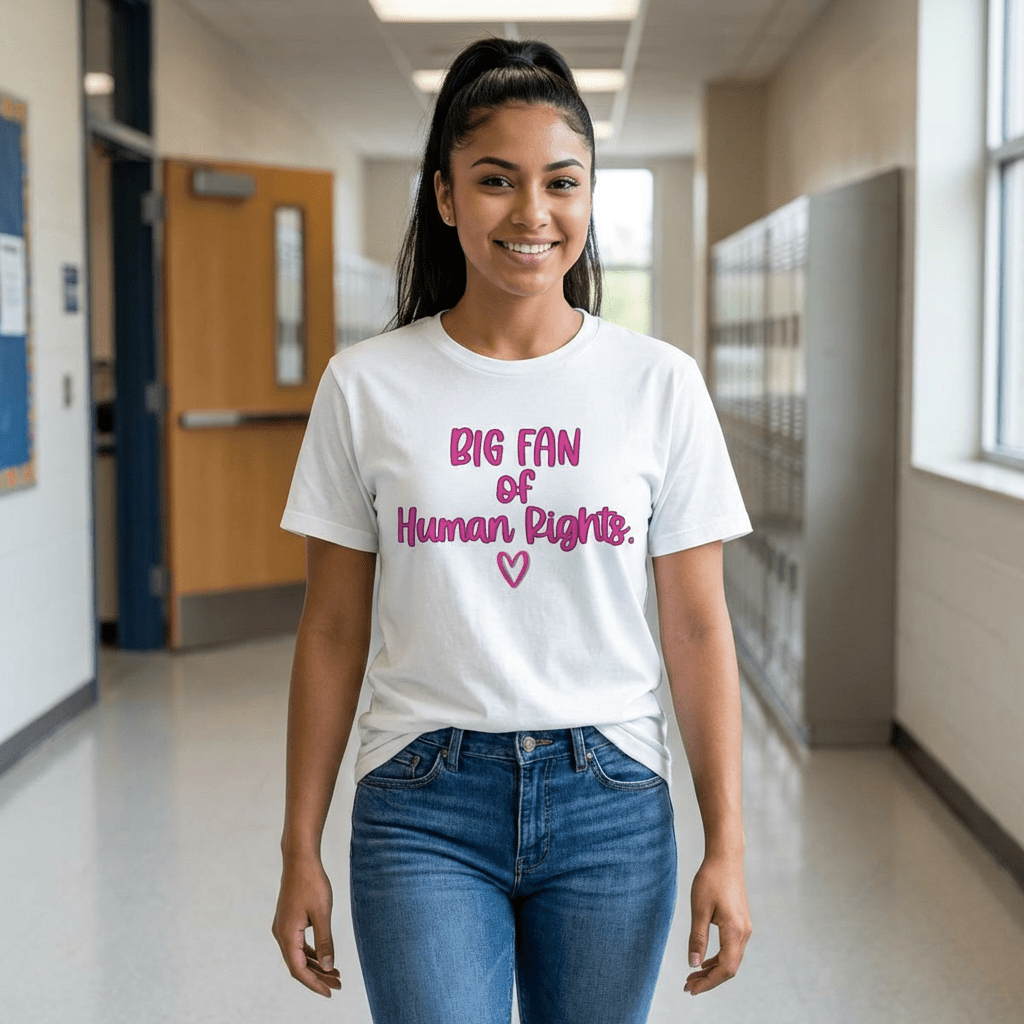 Big Fan of Human Rights Shirt | Equality Tee | Feminist Graphic T-Shirt - Unfiltered Goods