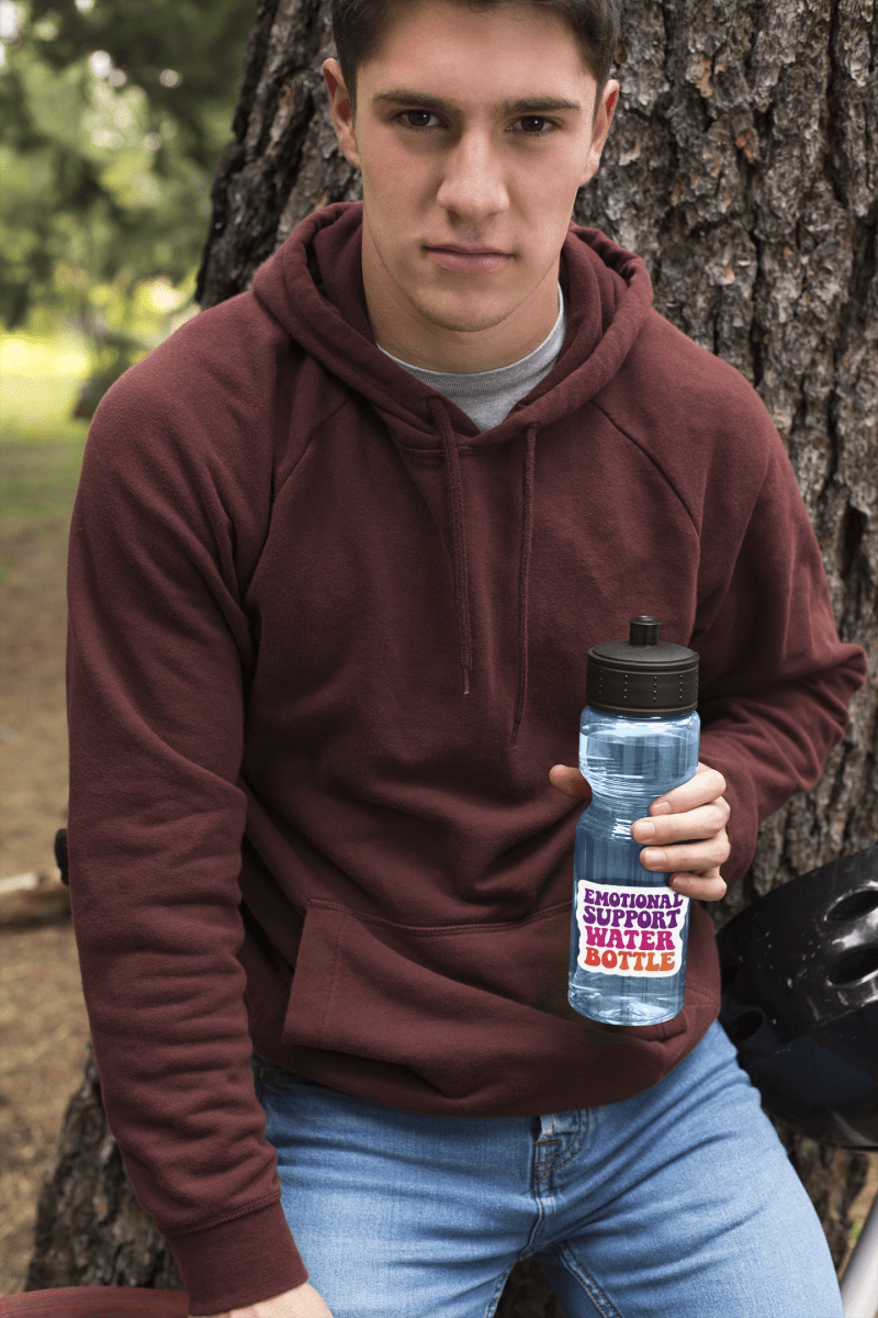 Emotional Support Water Bottle Sticker - The Sassy Stapler