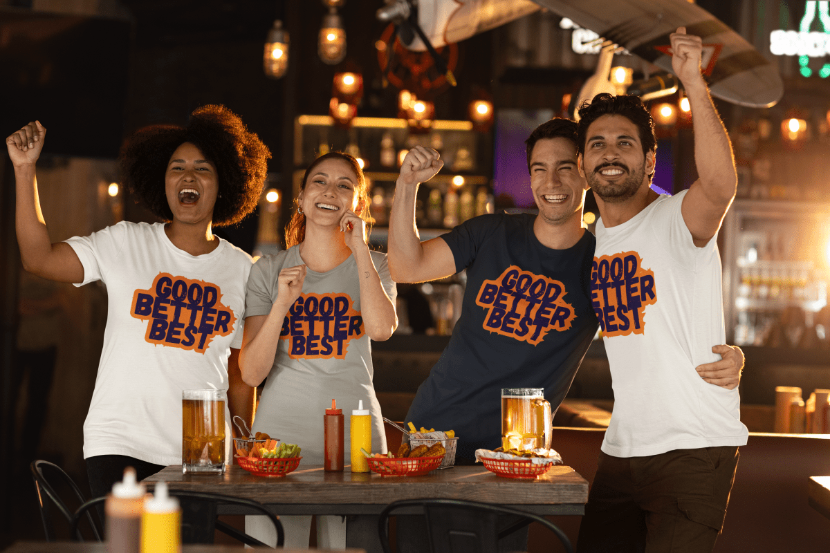 Good Better Best Chicago Bears Tee | Football Fan Tee | Bears Pride Graphic Tee - Unfiltered Goods