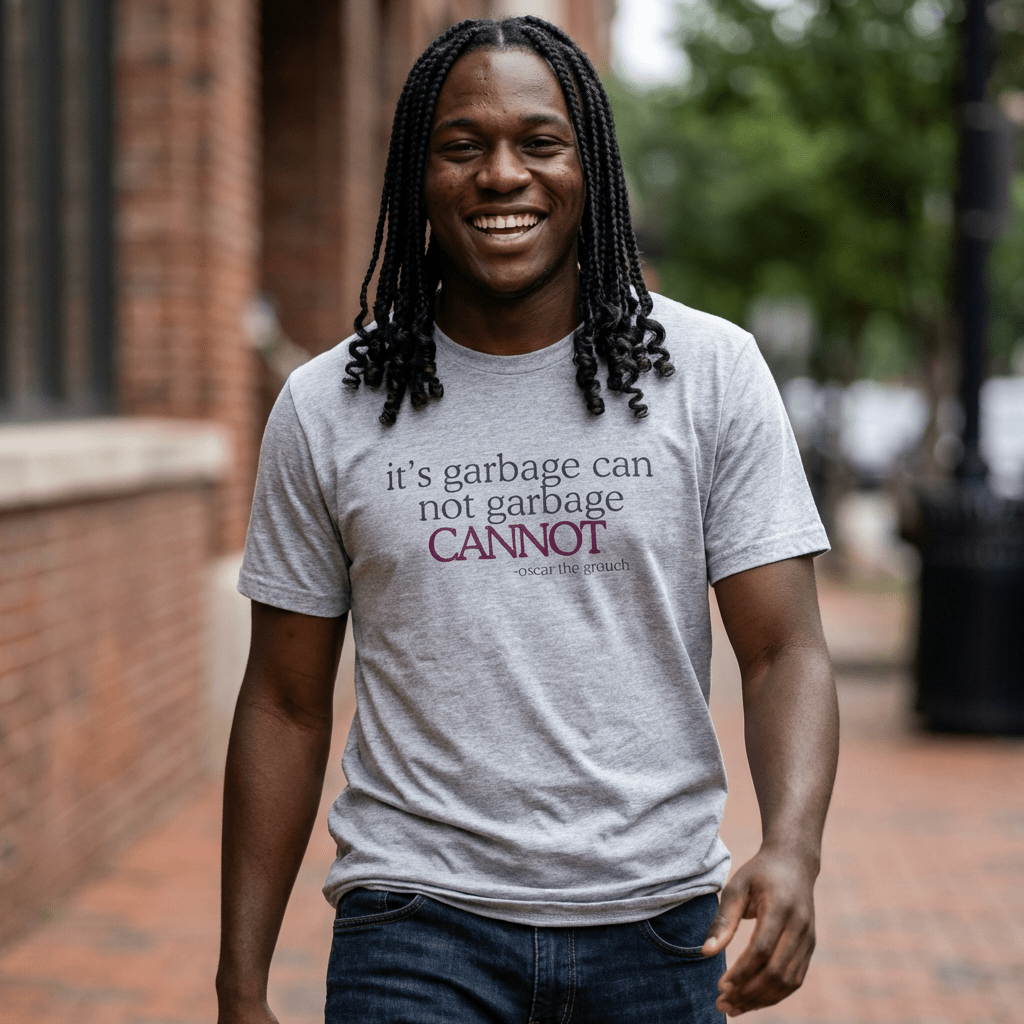 It’s Garbage Can Not Garbage Cannot Funny Motivational T-Shirt | Oscar the Grouch Inspired Humor Tee - Unfiltered Goods