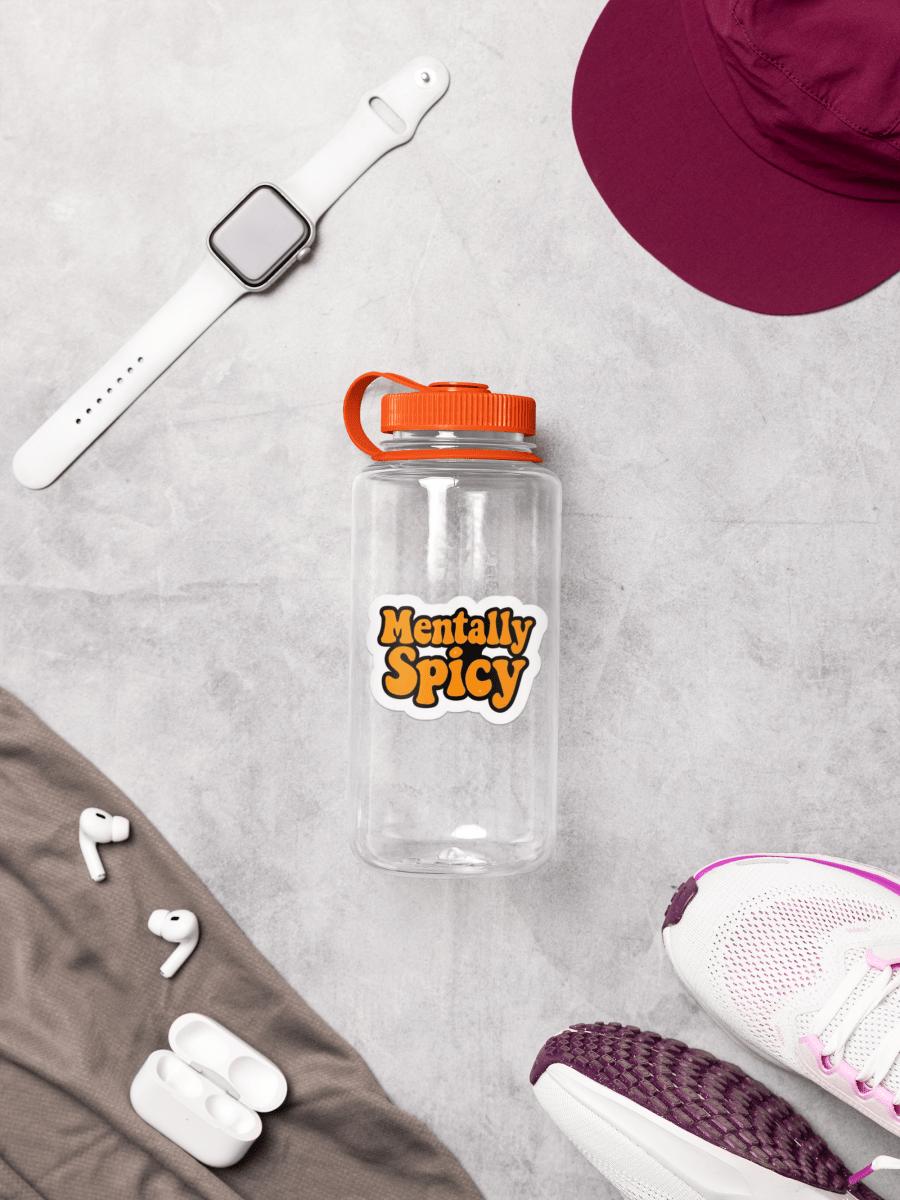 Mentally Spicy | Funny Mental Health Vinyl Sticker - The Sassy Stapler