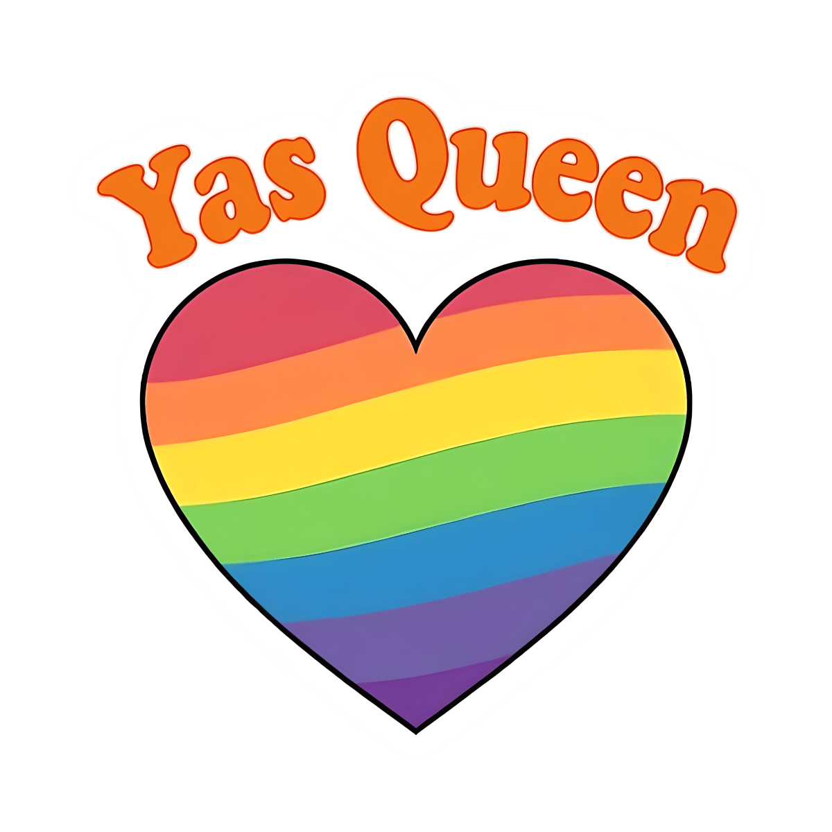 YAS Queen Vinyl Sticker | Bold, Sassy, and Unapologetically You - Unfiltered Goods