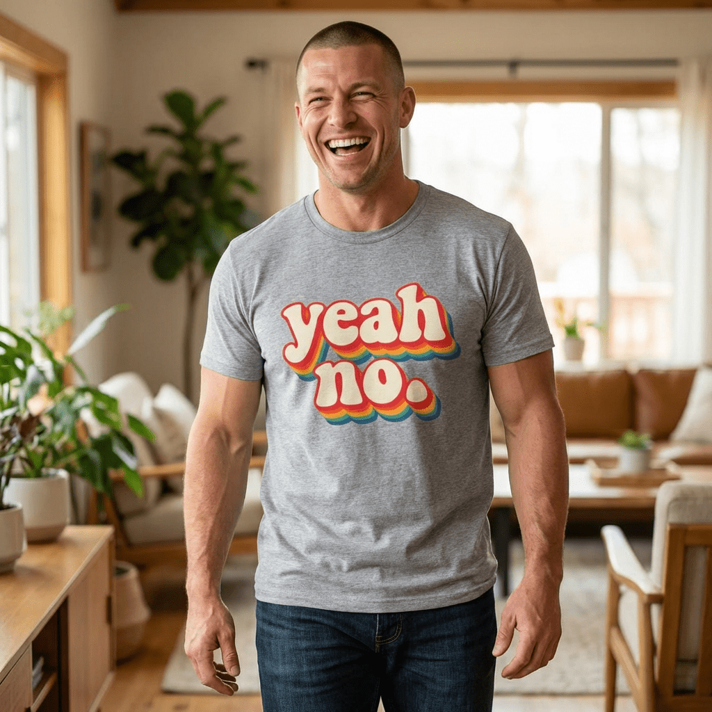 Yeah, No. Retro Tee | Midwest Energy, Universal Mood - Unfiltered Goods